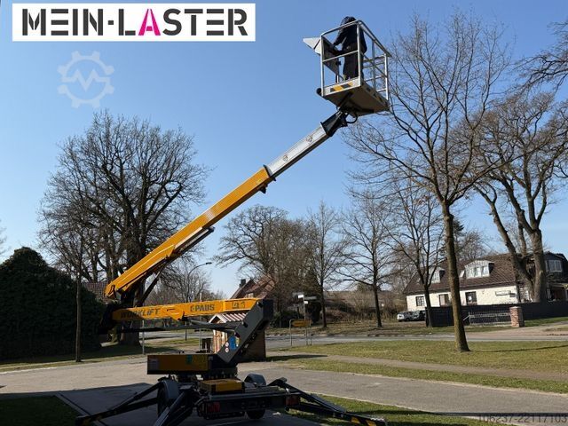 Arbeitsbühne Anhänger Paus PAUS GT 16AG  Arbeitshöhe 16m 200kg Stromagregat