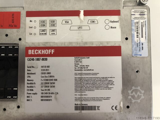 Steuerung Beckhoff C6240-0030
