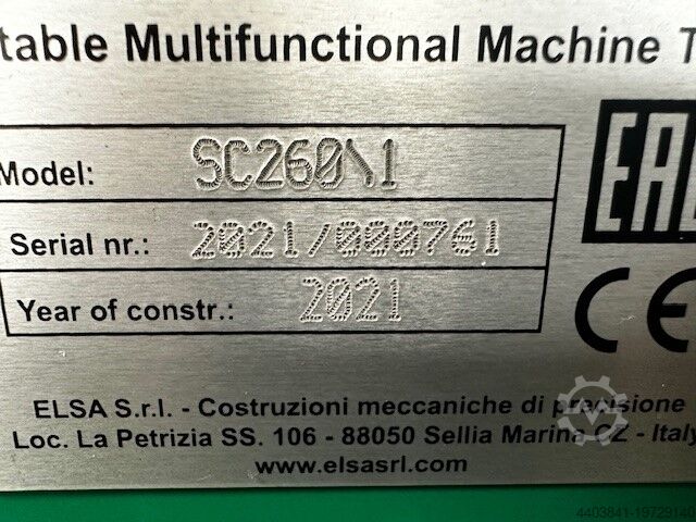 Portable line boring machine ELSA SC2-600