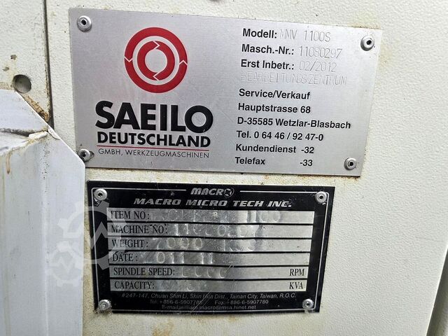 Vertikales Bearbeitungszentrum Saeilo MMV 1100S