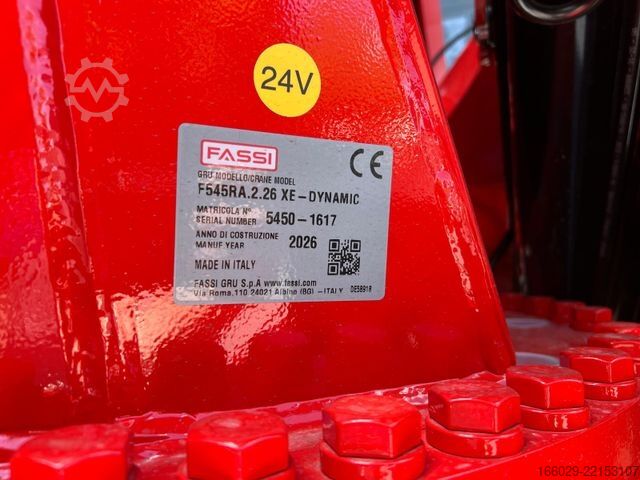Flatbed truck VOLVO FH 540 6x2 Container Fassi F545 Heck 360° 100%