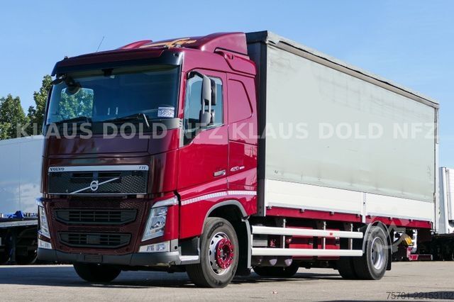 Flatbed truck with tarp VOLVO FH 420 Pritsche Plane Bordwände Vollluft Euro 6
