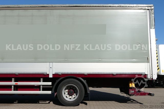 Flatbed truck with tarp VOLVO FH 420 Pritsche Plane Bordwände Vollluft Euro 6