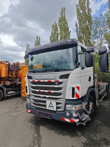 Roll-off tipper truck SCANIA G440 , HIAB Kran