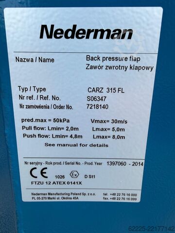 Nederman EX welding fume extractor Nederman Filtermax DX / EX