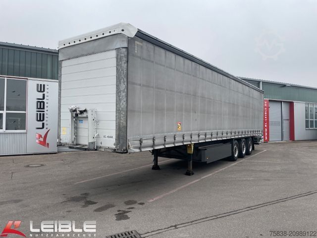Open semitrailer with tarp SCHMITZ CARGOBULL SCS24*LBW Ladebordwand*RSAB*Liftachse