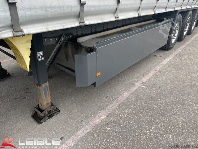 Open semitrailer with tarp SCHMITZ CARGOBULL SCS24*LBW Ladebordwand*RSAB*Liftachse