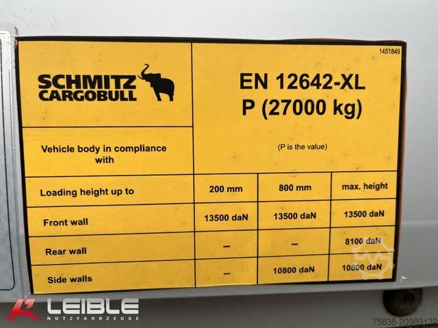 Box semitrailer SCHMITZ CARGOBULL SKO 24/L*Doppelstock*Heizung*Liftachse*Code XL*