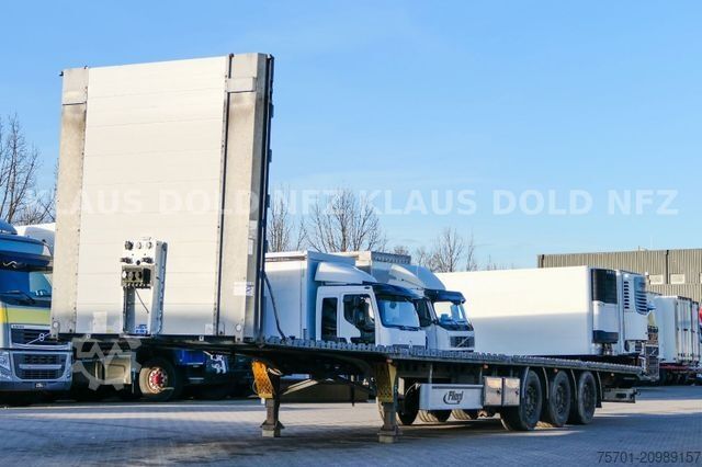 Working platform semitrailer FLIEGL SDS 350 Platto Liftachse SAF-Achsen