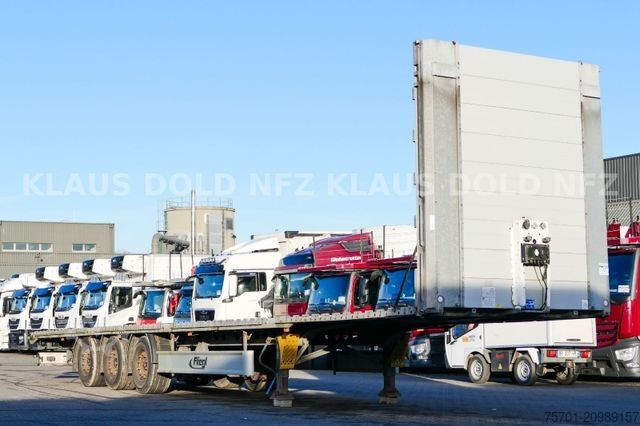 Working platform semitrailer FLIEGL SDS 350 Platto Liftachse SAF-Achsen