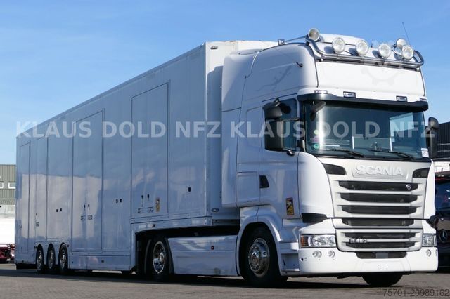 Car carrier truck SCANIA R450 TopLine Autotransp. Kässbohrer