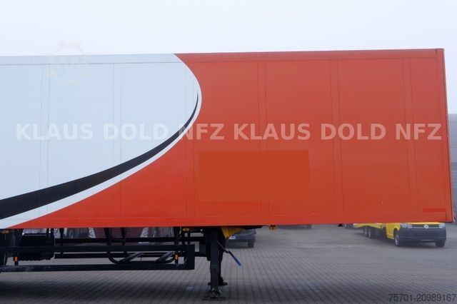 Box semitrailer SCHMITZ CARGOBULL SKO 18 Koffer Liftachse LBW SAF-Achsen