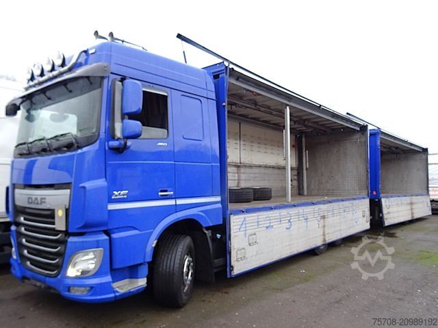 Beverage truck DAF XF 460*kpl Zug*2x 7,7m Schwenkwand*2x LBW*MX Ret
