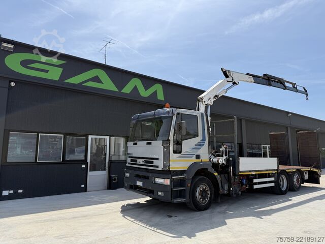 Autokran Iveco Eurotech 240E42 Pritsche mit Rampen+Kran