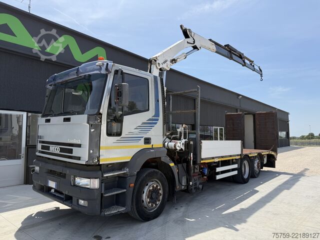 Autokran Iveco Eurotech 240E42 Pritsche mit Rampen+Kran