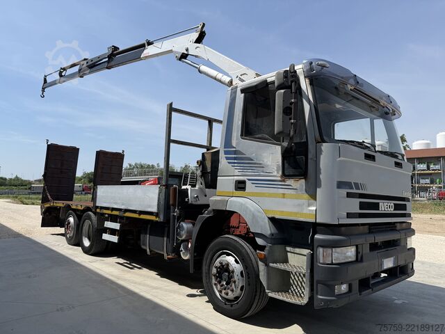 Autokran Iveco Eurotech 240E42 Pritsche mit Rampen+Kran