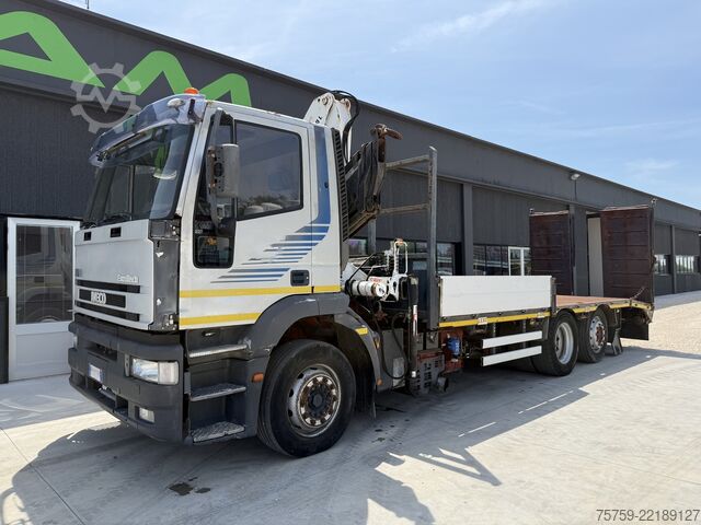 Autokran Iveco Eurotech 240E42 Pritsche mit Rampen+Kran
