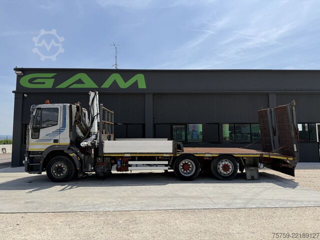 Autokran Iveco Eurotech 240E42 Pritsche mit Rampen+Kran