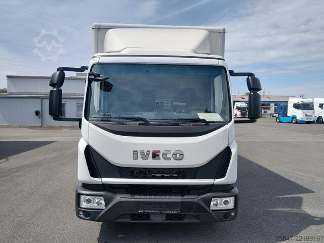 Box truck Iveco EuroCargo ML 75 E 19/P LBW Türe im Koffe