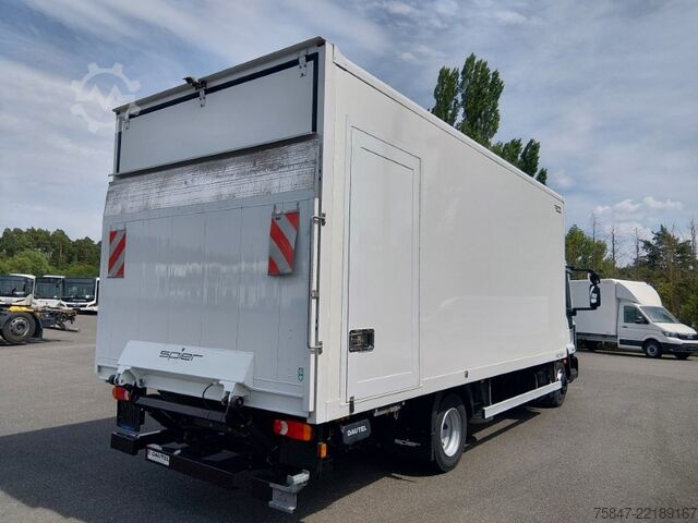 Box truck Iveco EuroCargo ML 75 E 19/P LBW Türe im Koffe