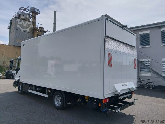 Box truck Iveco EuroCargo ML 75 E 19/P LBW Türe im Koffe