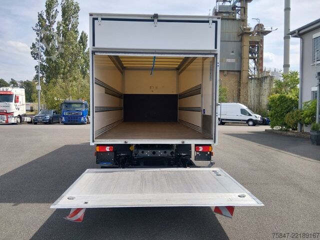 Box truck Iveco EuroCargo ML 75 E 19/P LBW Türe im Koffe