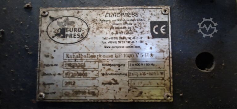 Bale press Europress Umwelttechnik GmbH EP 1000 V5 H3