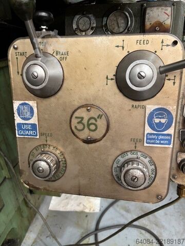 Vertical turning lathe Webster & Bennett EM 36