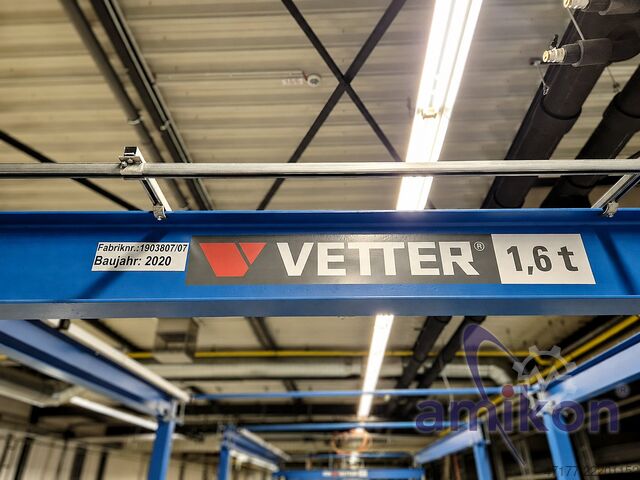 Zweischienenportal Elektrokettenzug Vetter P300 Portalkran 1,6t Krananlage