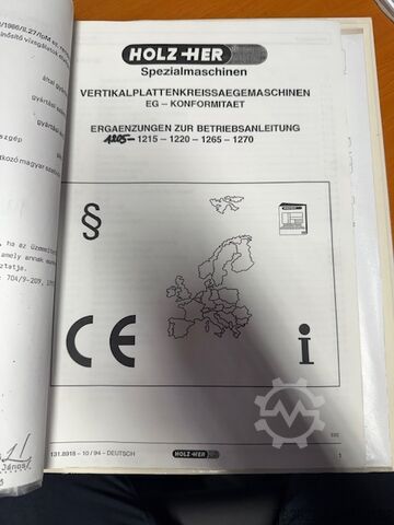 Vertical panel saw HOLZ-HER 1220