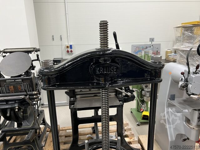 Book binding machine Karl Krause Large Bookbinding Press