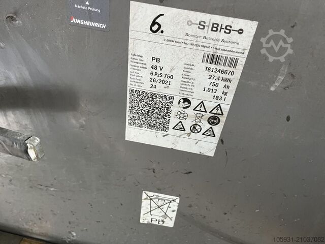 Electric 3-wheel forklift Jungheinrich EFG216