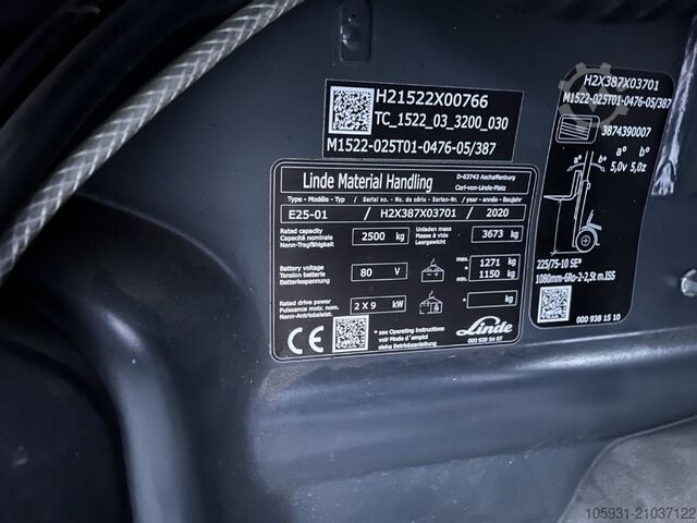 Elektro 4 Rad-Stapler Linde E25-01