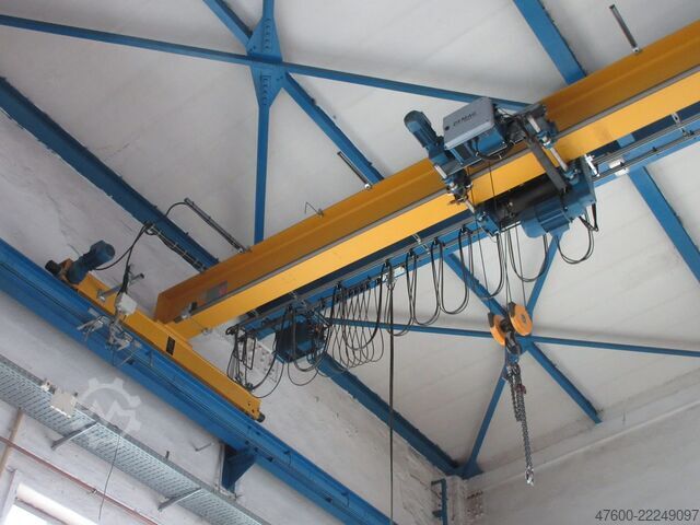 Crane runway for indoor crane, crane hall crane, track gauge 17,500 mm Demag Hallenkran Brückenkran Kran 3,2 tt Seilzug DR 3200Kg Spur 17,5m Hub 10m