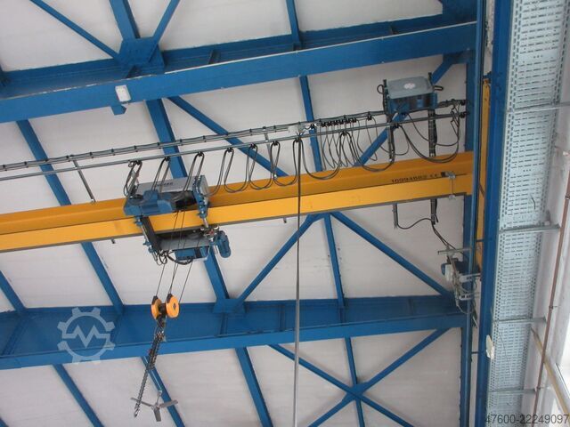 Crane runway for indoor crane, crane hall crane, track gauge 17,500 mm Demag Hallenkran Brückenkran Kran 3,2 tt Seilzug DR 3200Kg Spur 17,5m Hub 10m