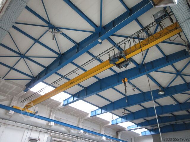 Crane runway for indoor crane, crane hall crane, track gauge 17,500 mm Demag Hallenkran Brückenkran Kran 3,2 tt Seilzug DR 3200Kg Spur 17,5m Hub 10m