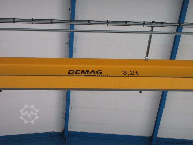 Crane runway for indoor crane, crane hall crane, track gauge 17,500 mm Demag Hallenkran Brückenkran Kran 3,2 tt Seilzug DR 3200Kg Spur 17,5m Hub 10m