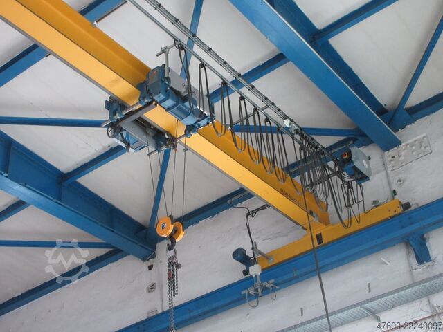 Crane runway for indoor crane, crane hall crane, track gauge 17,500 mm Demag Hallenkran Brückenkran Kran 3,2 tt Seilzug DR 3200Kg Spur 17,5m Hub 10m