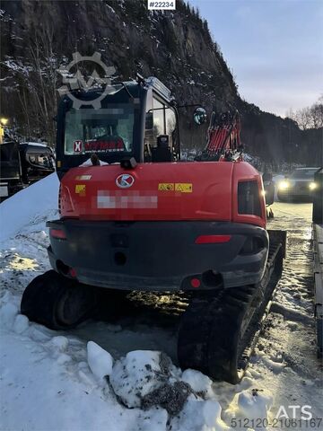 Raupenbagger Kubota KX080-4α2 Beltegraver m/ 2 delt bom, tilt og 2 sku