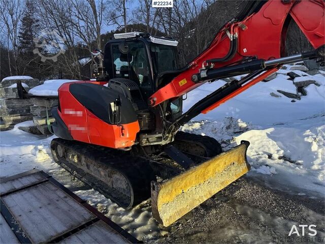 Raupenbagger Kubota KX080-4α2 Beltegraver m/ 2 delt bom, tilt og 2 sku