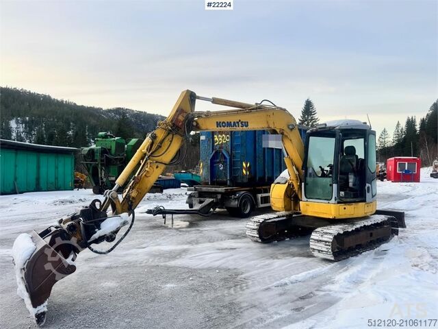 Midi-Bagger Komatsu PC78US-6 w/ Rototilt – 3 buckets – 6,300 hours WAT