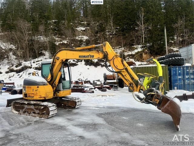 Midi-Bagger Komatsu PC78US-6 w/ Rototilt – 3 buckets – 6,300 hours WAT