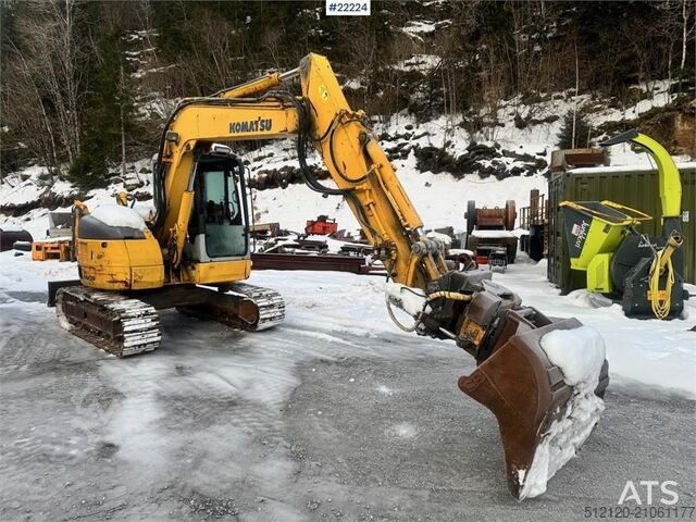 Midi-Bagger Komatsu PC78US-6 w/ Rototilt – 3 buckets – 6,300 hours WAT