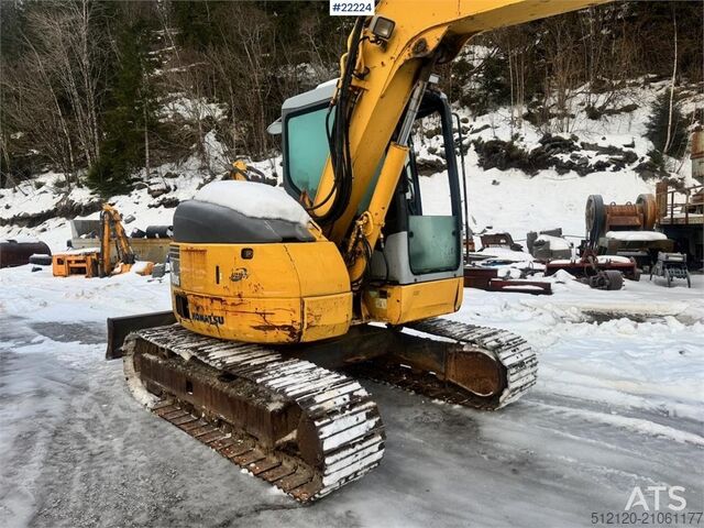 Midi-Bagger Komatsu PC78US-6 w/ Rototilt – 3 buckets – 6,300 hours WAT