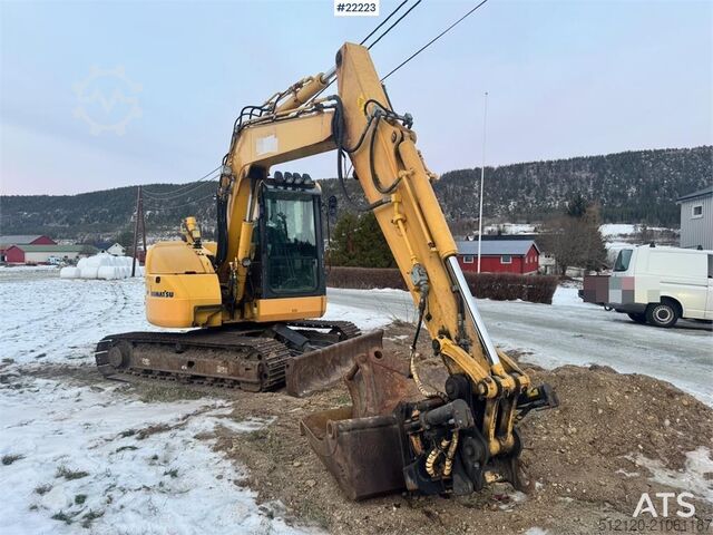 Midi-Bagger Komatsu PC78US-8 with Rototilt – 3 buckets – 5300 hours!