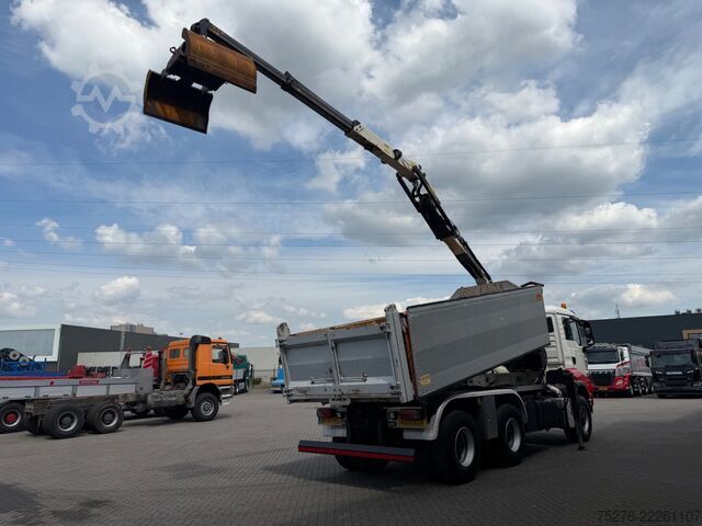 Tipper with crane MAN TGS 26.360 6x6 Kipper / Z kraan Euro 5