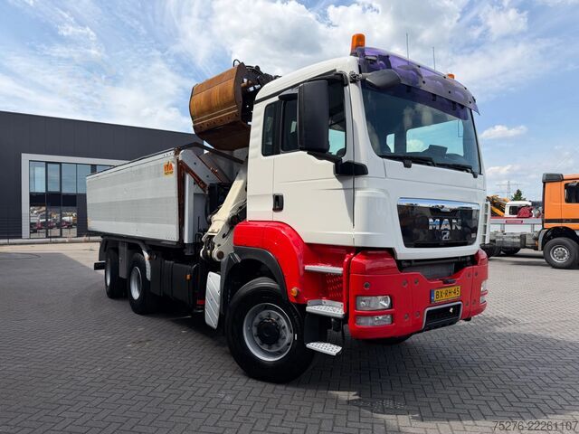Tipper with crane MAN TGS 26.360 6x6 Kipper / Z kraan Euro 5