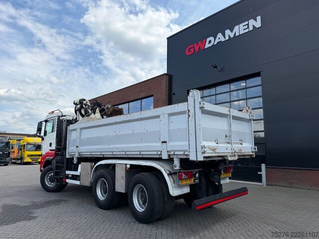 Tipper with crane MAN TGS 26.360 6x6 Kipper / Z kraan Euro 5