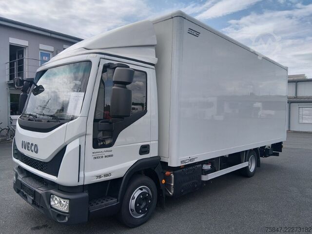LKW mit Kofferaufbau Iveco EuroCargo ML 75 E 19/P LBW Kamera