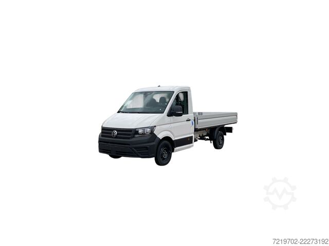 Flatbed truck, trailer hitch, air conditioning, seat heating, App Connect VW Crafter Pritsche